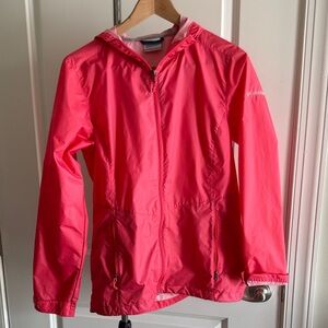 Columbia Women’s Bright Pink Raincoat with Hood